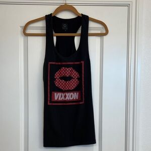 DIXXON Black and Red Tank Top
